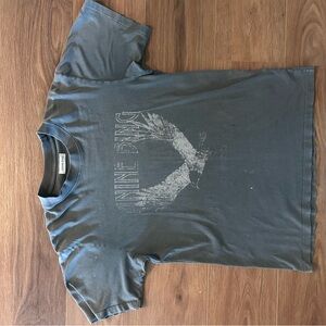 Anine Bing Charcoal Short Sleeve Tee